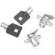 Replacement Saddlebag Lock Kit — Chrome