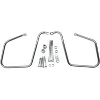 Chrome Saddlebag Support Brackets — pair, left and right