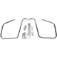 Chrome Saddlebag Support Brackets — Forward mount for FXD/FXDWG, Pair