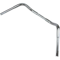 1-1/4" Buffalo Bar Handlebar — 1-1/4" diameter, 32-3/4" width, 4-1/4" rise, 1" clamp, Chrome