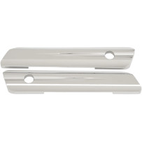 Saddlebag Hinge Covers — Chrome, Billet Aluminum
