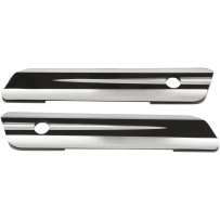 Saddlebag Hinge Covers — Anodized Black, Chrome