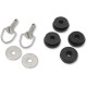 Replacement Saddlebag Lid Fastener Kit — Black, Silver
