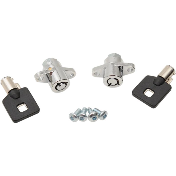 Replacement Saddlebag Lock Kit — Chrome