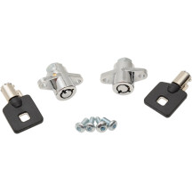 Replacement Saddlebag Lock Kit — S77-0150-AD, Chrome