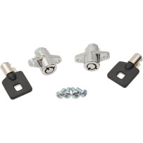 Replacement Saddlebag Lock Kit — S77-0150-AD, Chrome