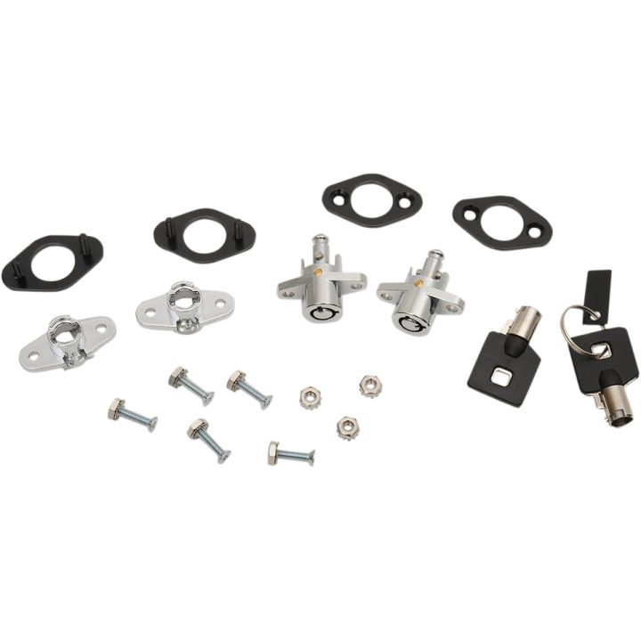 Saddlebag Lock Kit — Chrome