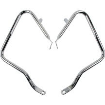 Saddlebags Guards/Support Kit — Chrome