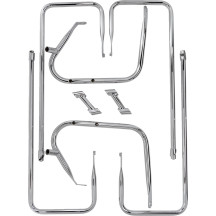 Saddlebag Guard/Side Rail Kits — Chrome