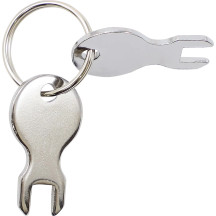 Replacement Keys for Teardrop Toolbox — Chrome, pair
