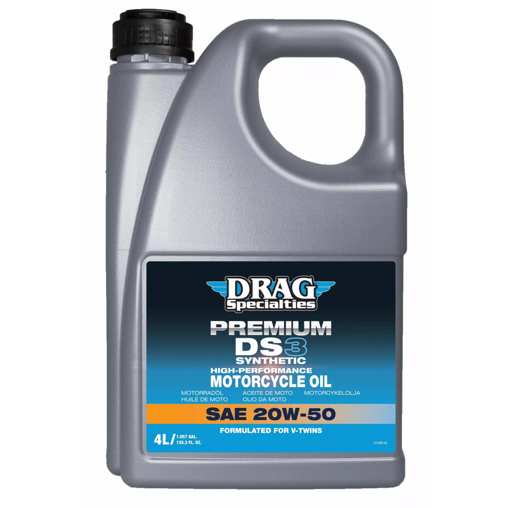 Aceite de motor sintético — 20W-50, 4 L (1.05 US gal.), JASO MA2
