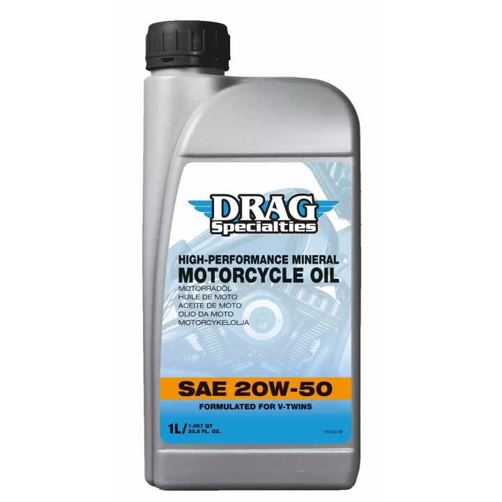 Aceite de motor mineral — 1 L (1.05 US qt), 20W-50, 4 tiempos