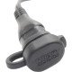 OptiMate™ Permanent Battery Lead O-01 — 20"/50cm, eyelet 1/4 & M6, 15A fuse, 12V, Black