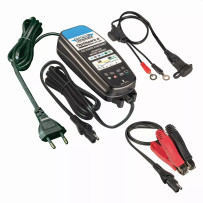 Drag Specialties Optimate 2 Duo EU Battery Charger — 12V, 2A, blue