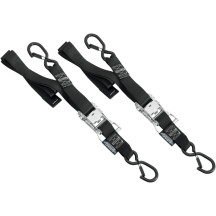 1-1/2" Ratchet Tie-Downs — 72" length, 6,000 lb tensile, Black