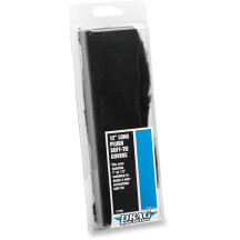 Plush Soft-Tie Cover — 12", 1-1/2" width, fits 1" and 1.5" tie-downs, Black