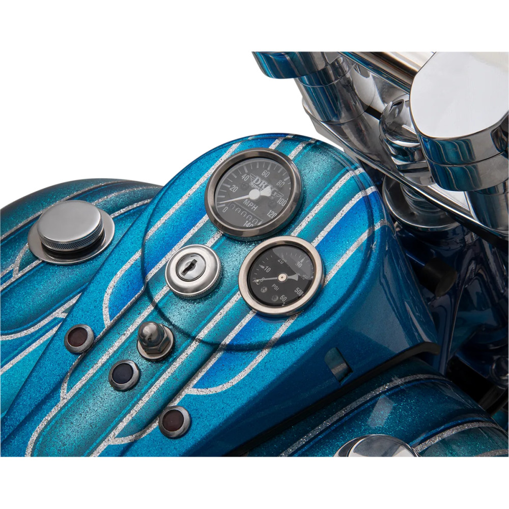 1-7/8" 140 MPH Mini Mechanical Speedometer — 1-7/8" (47.6 mm), black face