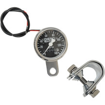 1-7/8" 140 MPH Mini Mechanical Speedometer — Mechanical, Black face