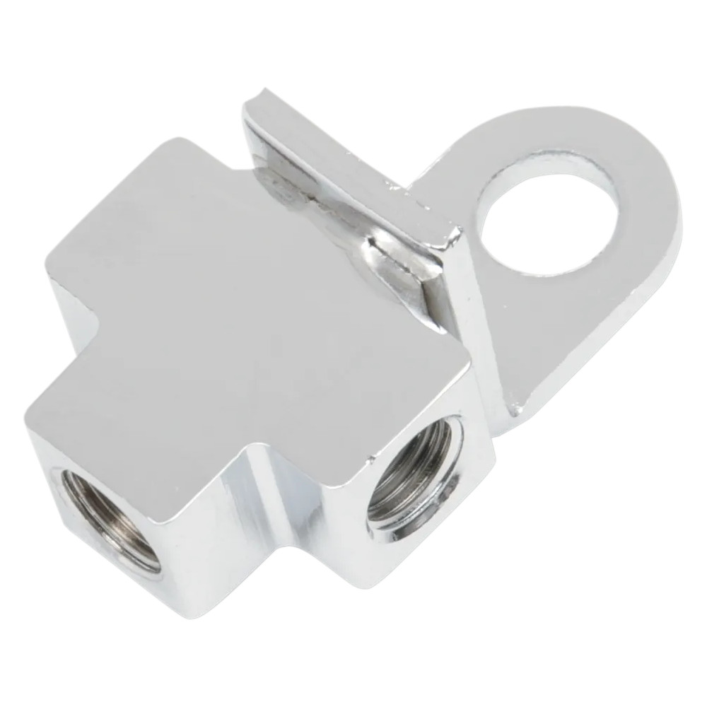 Brake Line T-Junction — Rear, Chrome