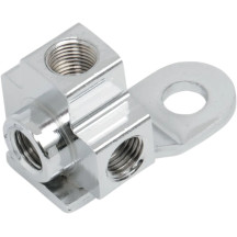 Brake Line T-Junction — Chrome, Rear