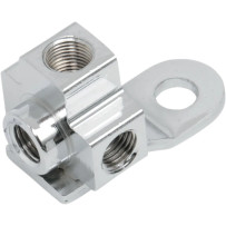 Brake Line T-Junction — Chrome, Rear
