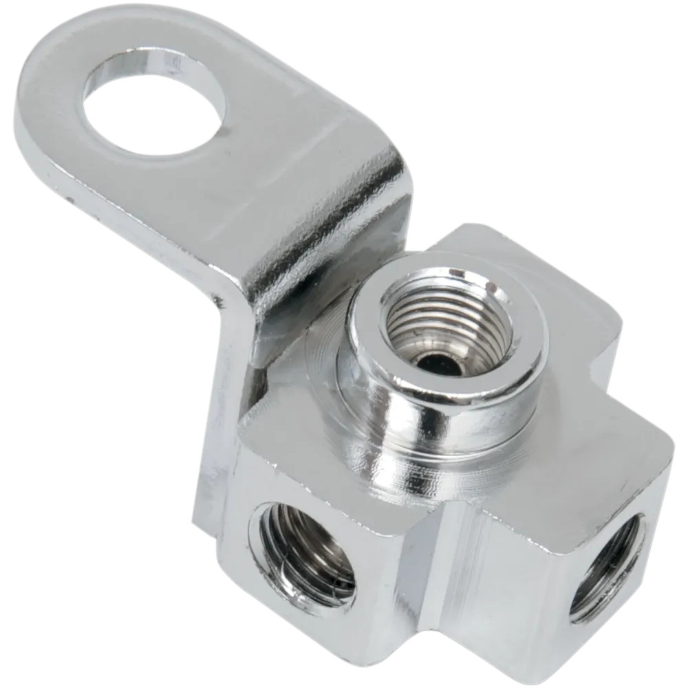 Brake Line T-Junction — Rear, Chrome