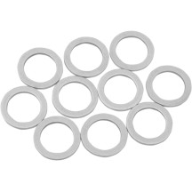 Aluminum Crush Washers — 11.1 mm (7/16"), brake crush, 10 pack, chrome