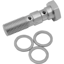 Universal Chrome Steel Banjo Bolt — 3/8-24 thread