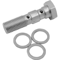 Universal Chrome Steel Banjo Bolt — 3/8-24 thread