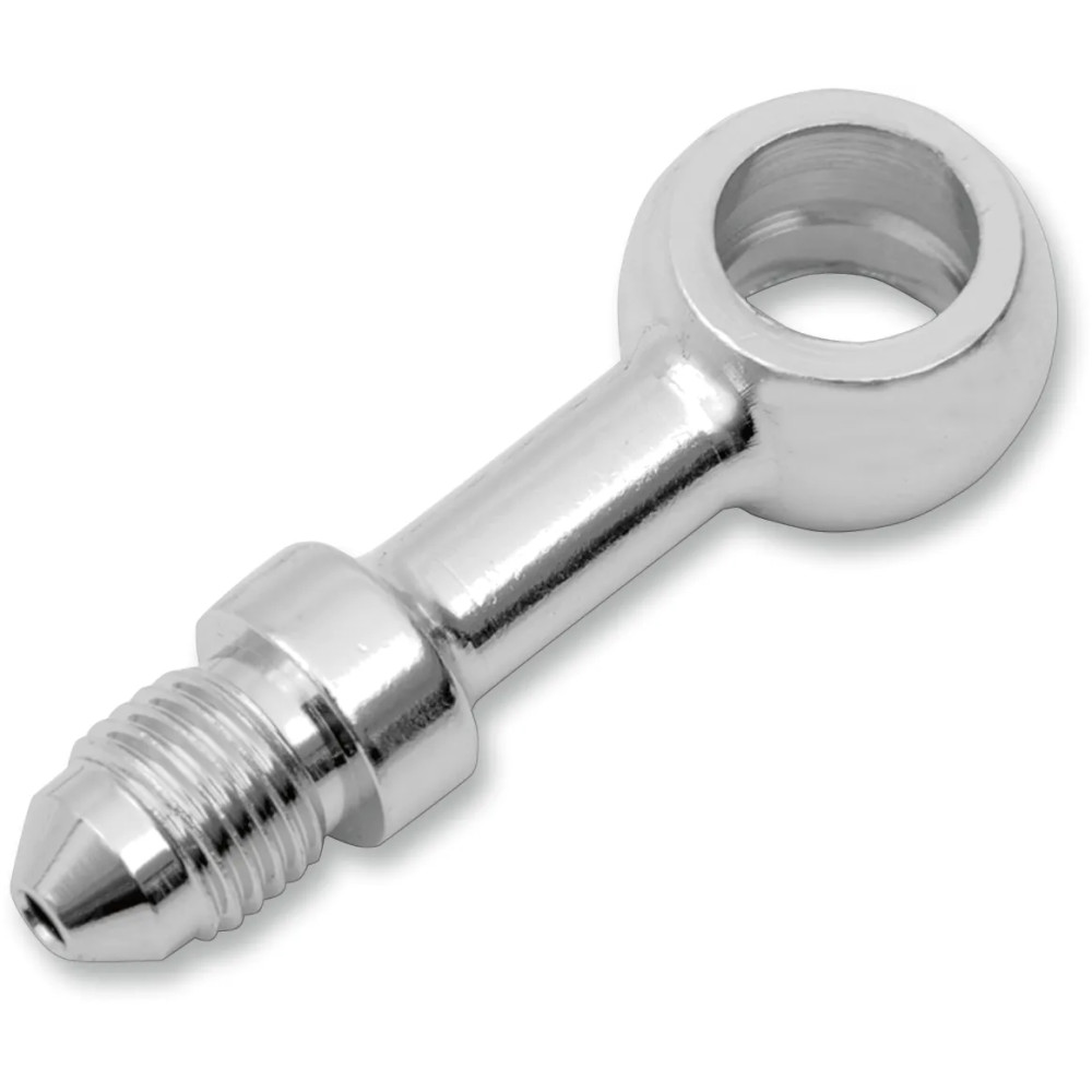 Chrome Steel Banjo Fitting — -3 AN male, 3/8" straight banjo