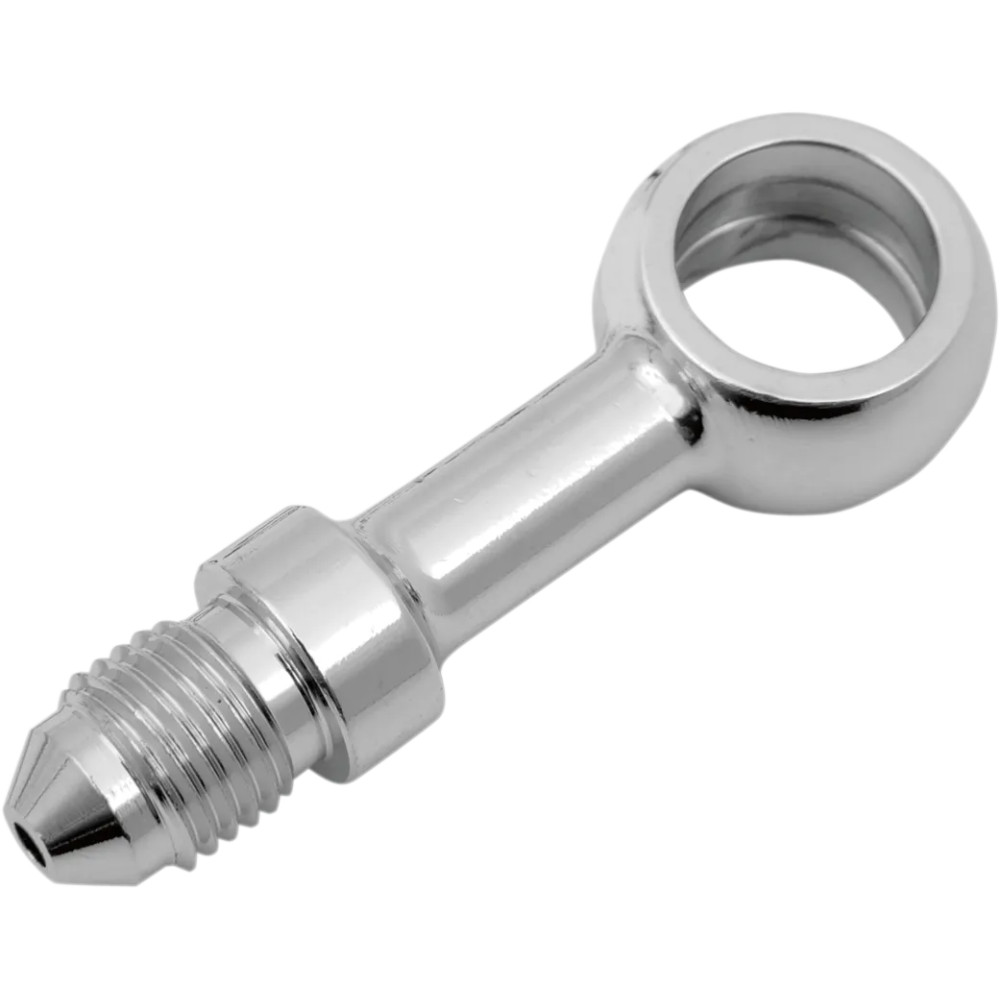 Chrome Steel Banjo Fitting — -3 AN male, 7/16" straight