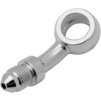 Chrome Steel Banjo Fitting — -3 AN male, 7/16" 35°