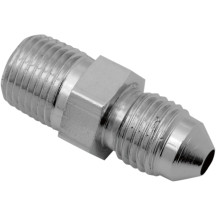 Chrome Steel Brake Line Fitting — -3 AN Male, 1/8" NPT Male