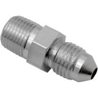 Chrome Steel Brake Line Fitting — -3 AN Male, 1/8" NPT Male