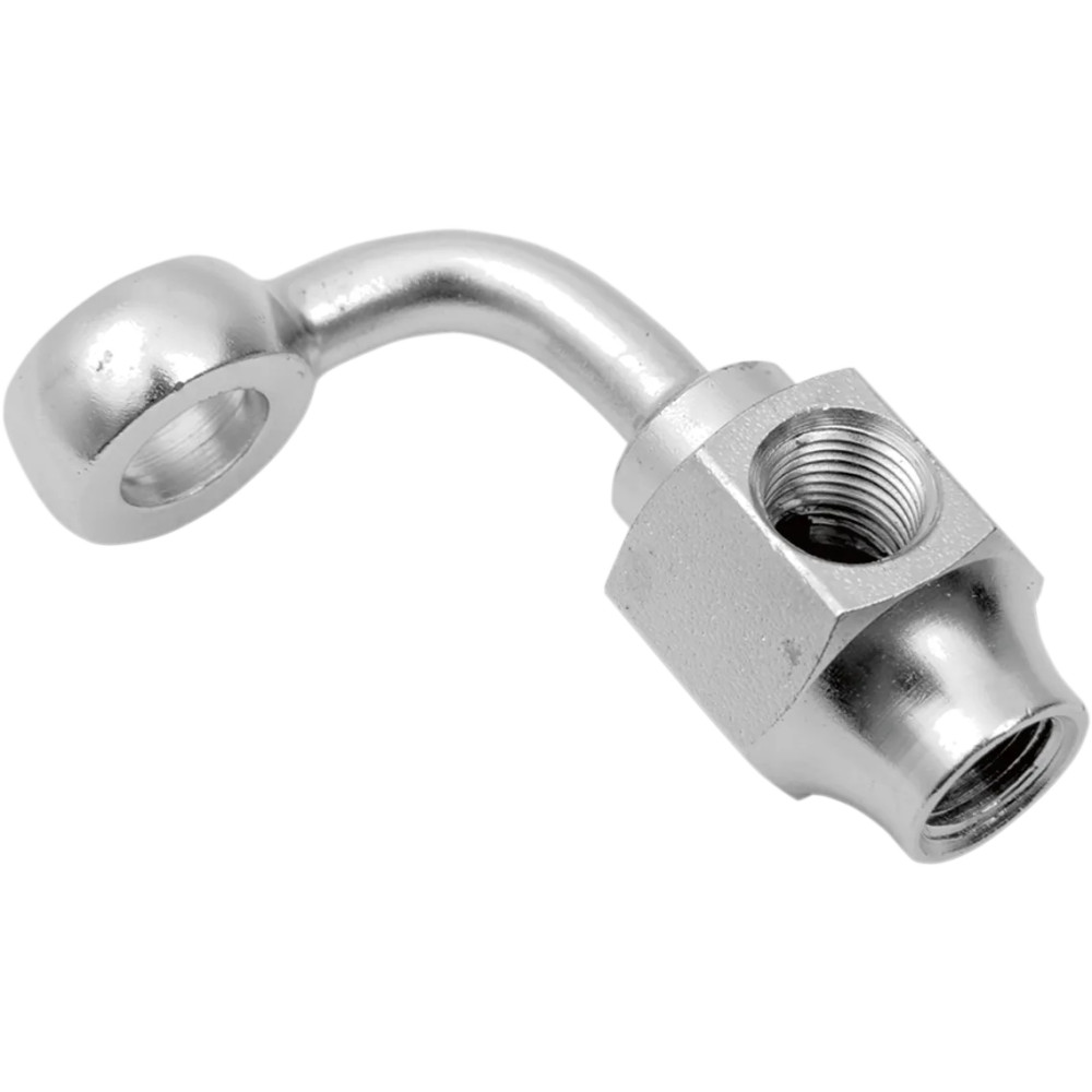 Chrome Steel Banjo Fitting — 3/8" 90° banjo, 1/8" NPT female