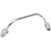 Chrome Steel Inverted Flare — -3 AN male, 3/8-24 SAE male, 120° bend