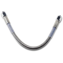 Universal Brake Line — 23 cm (9"), clear-coated, stainless steel