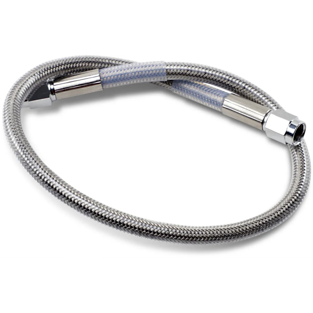 Universal Brake Line — 18" (45.5 cm), clear-coated stainless steel