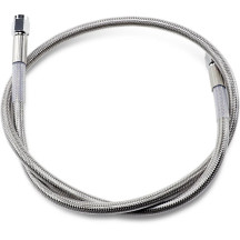 Universal Brake Line — 32" (81.5 cm), front/rear, silver clear-coated