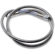 Universal Brake Line — 86.5 cm (34"), front/rear, silver (clear-coated)