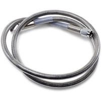 Universal Brake Line — 86.5 cm (34"), front/rear, silver (clear-coated)