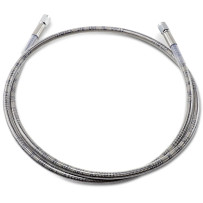 Universal Brake Line — 47" length, front/rear, silver, clear-coated