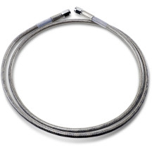 Universal Brake Line — 132 cm (52 in), clear-coated silver