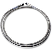 Universal Brake Line — 132 cm (52 in), clear-coated silver
