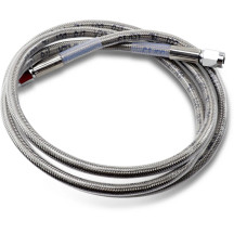 Universal Brake Line — 137 cm (54"), clear-coated silver