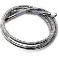 Universal Brake Line — 137 cm (54"), clear-coated silver