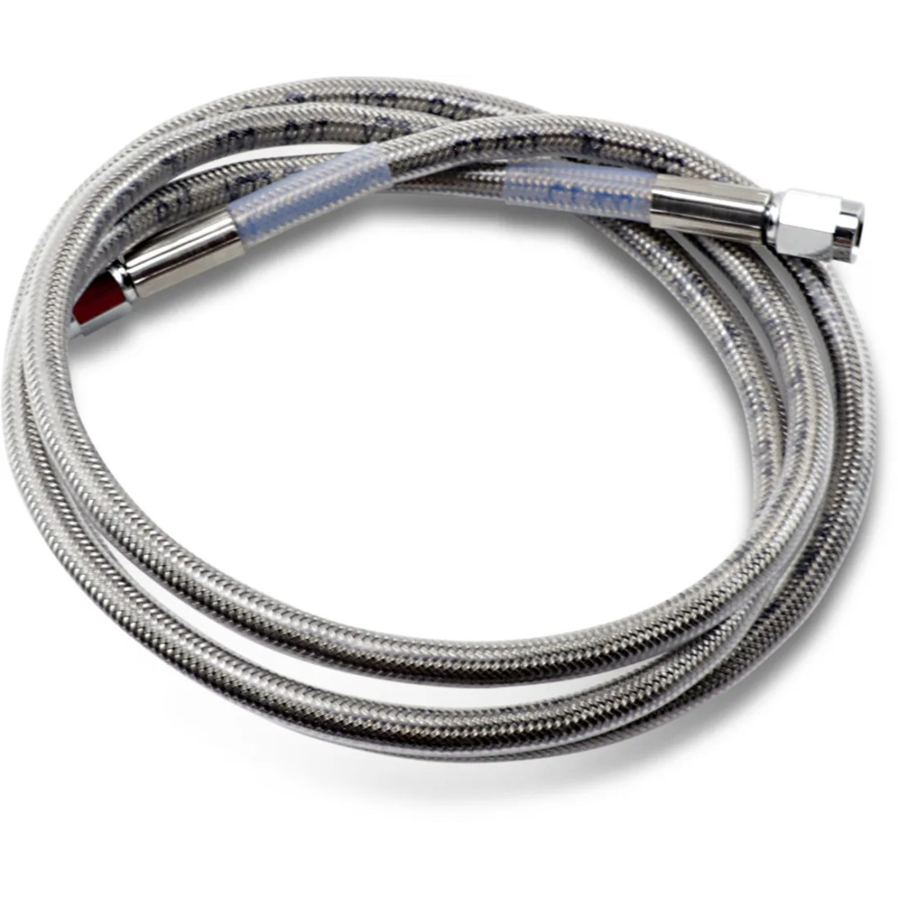 Universal Brake Line — 137 cm (54"), clear-coated silver