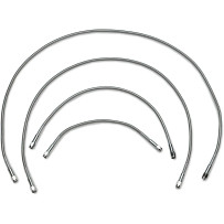 Universal Brake Line — 142 cm (56"), Silver, Clear-Coated, Front/Rear