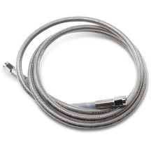 Universal Brake Line — 142 cm (56"), Silver, Clear-Coated, Front/Rear