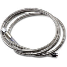 Universal Brake Line — 152.5 cm (60"), front/rear, silver, clear-coated